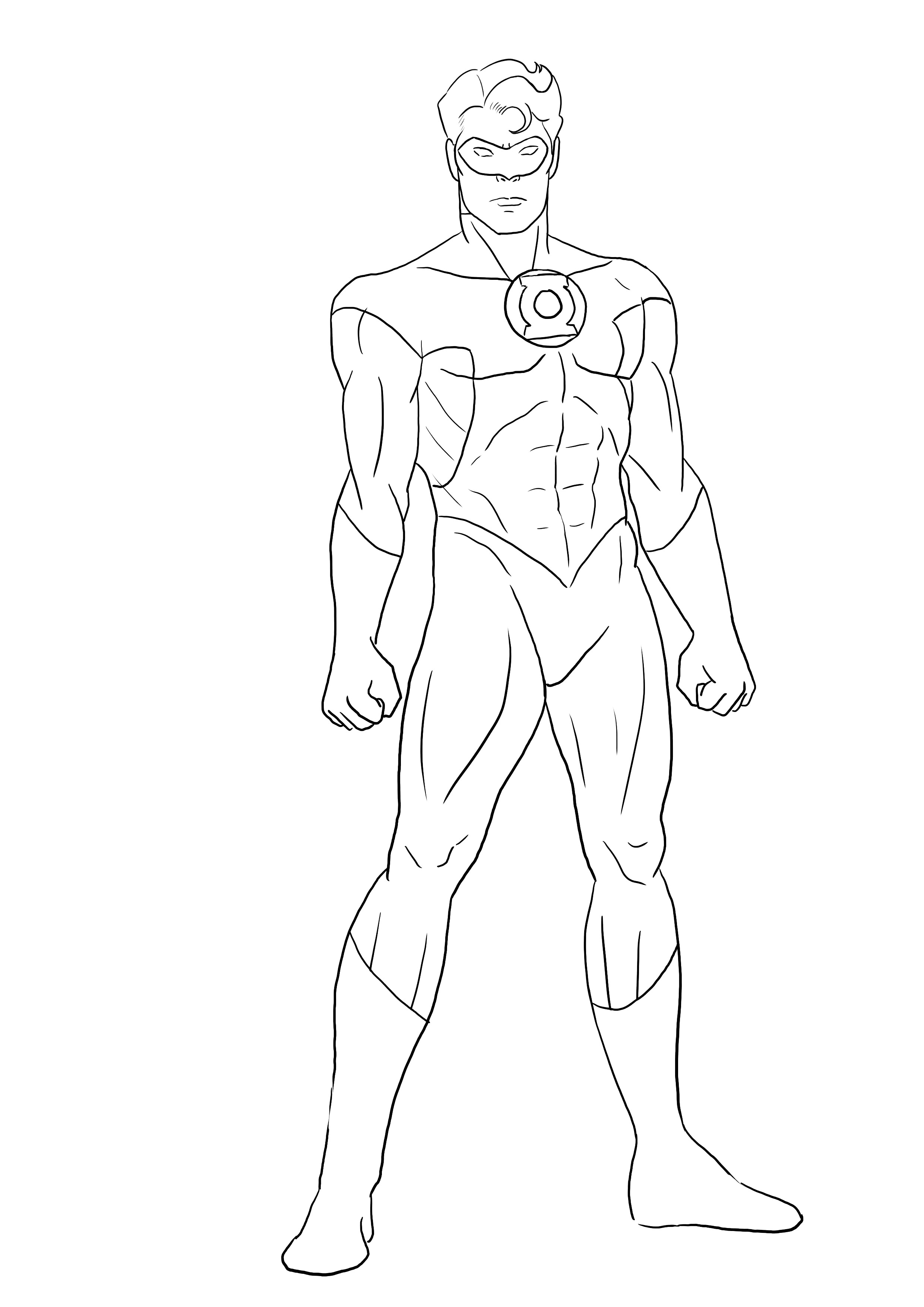 dessiner un super héros : green lantern étape 3