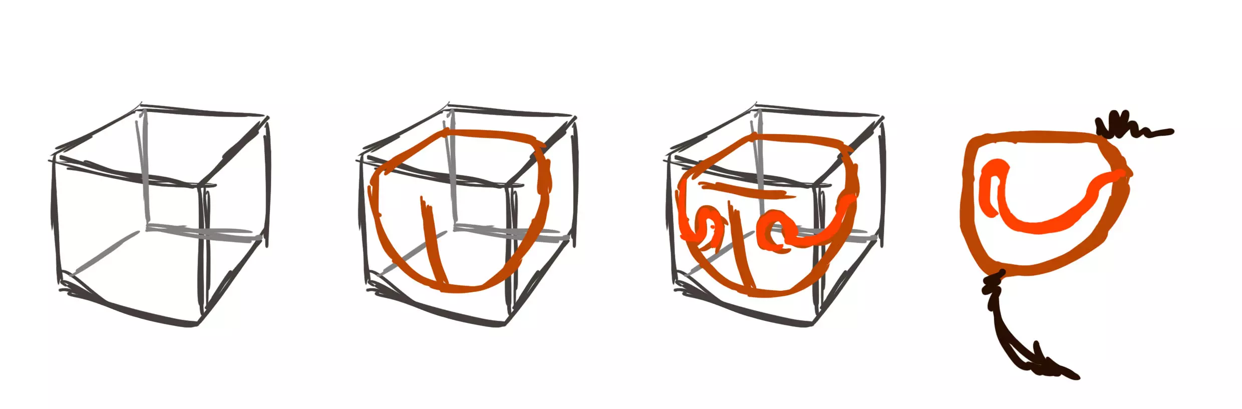 schéma de la truffe d’un renard