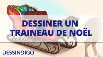 Dessiner un traîneau de Noël