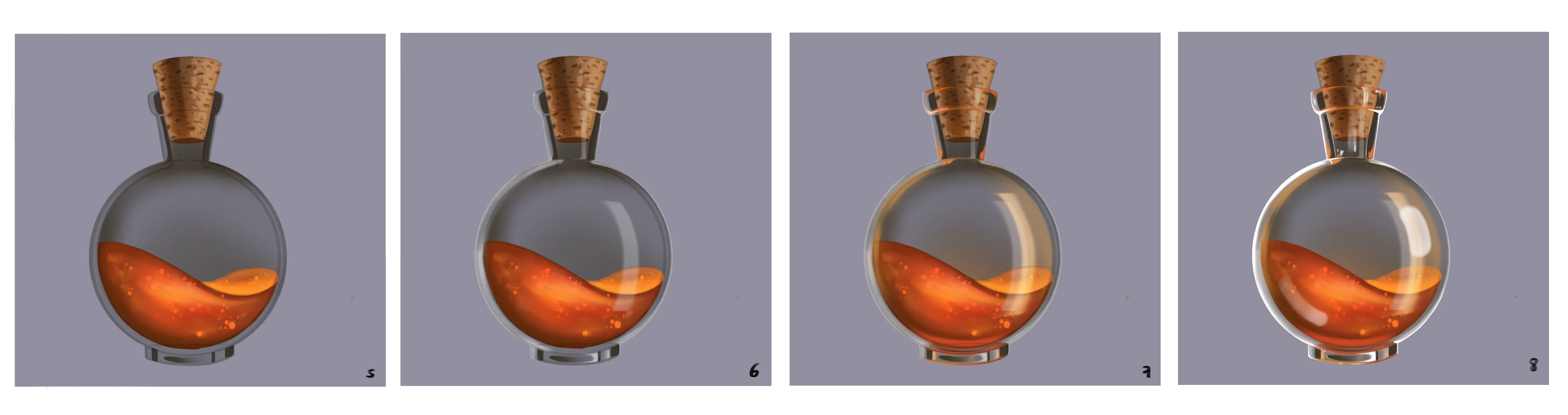 dessin d’une fiole transparente