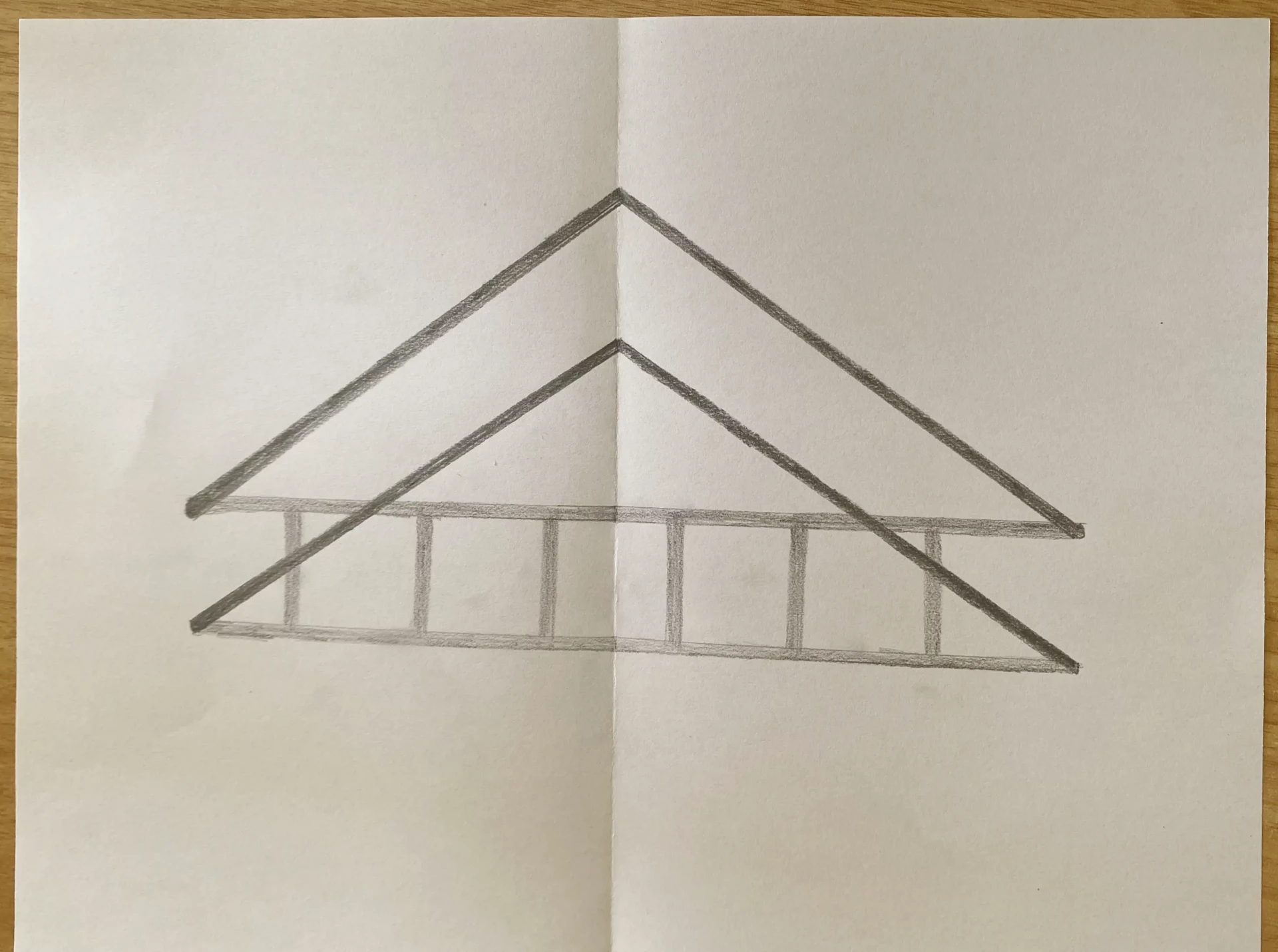 zeichnen Sie die Dicke einer Täuschungsleiter