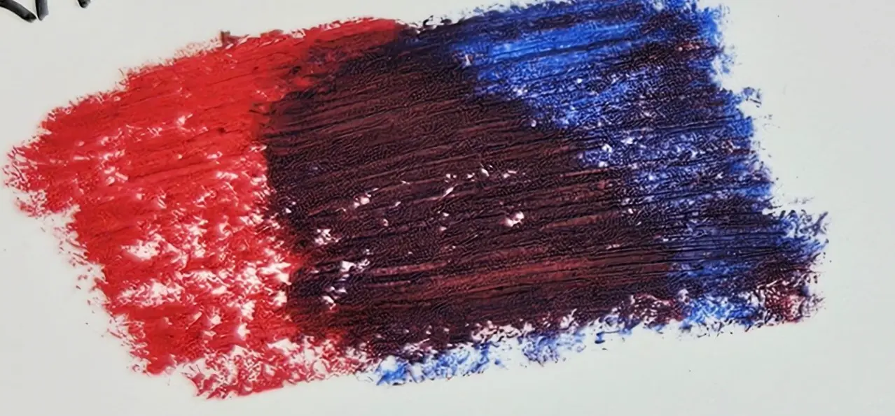 la superposition des couleurs avec des pastels à l’huile