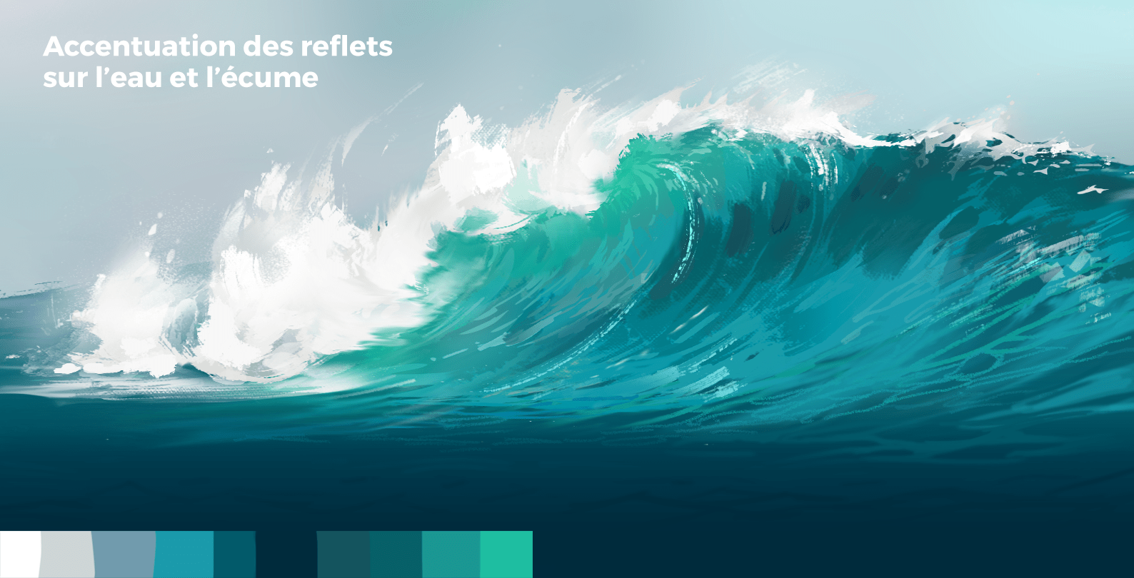ajout de reflets sur l’eau