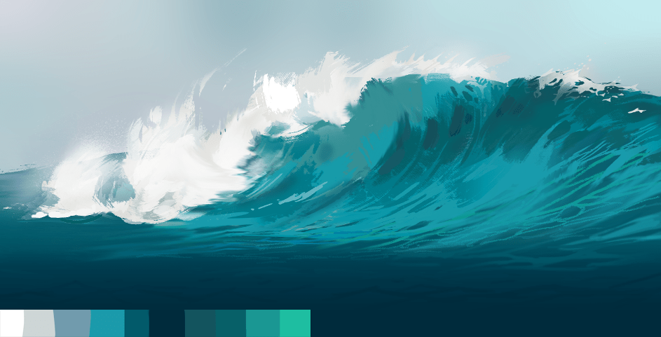 dessiner la texture de l’eau