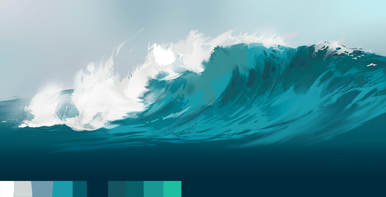 ajout d’une couleur foncée pour la profondeur de l’eau