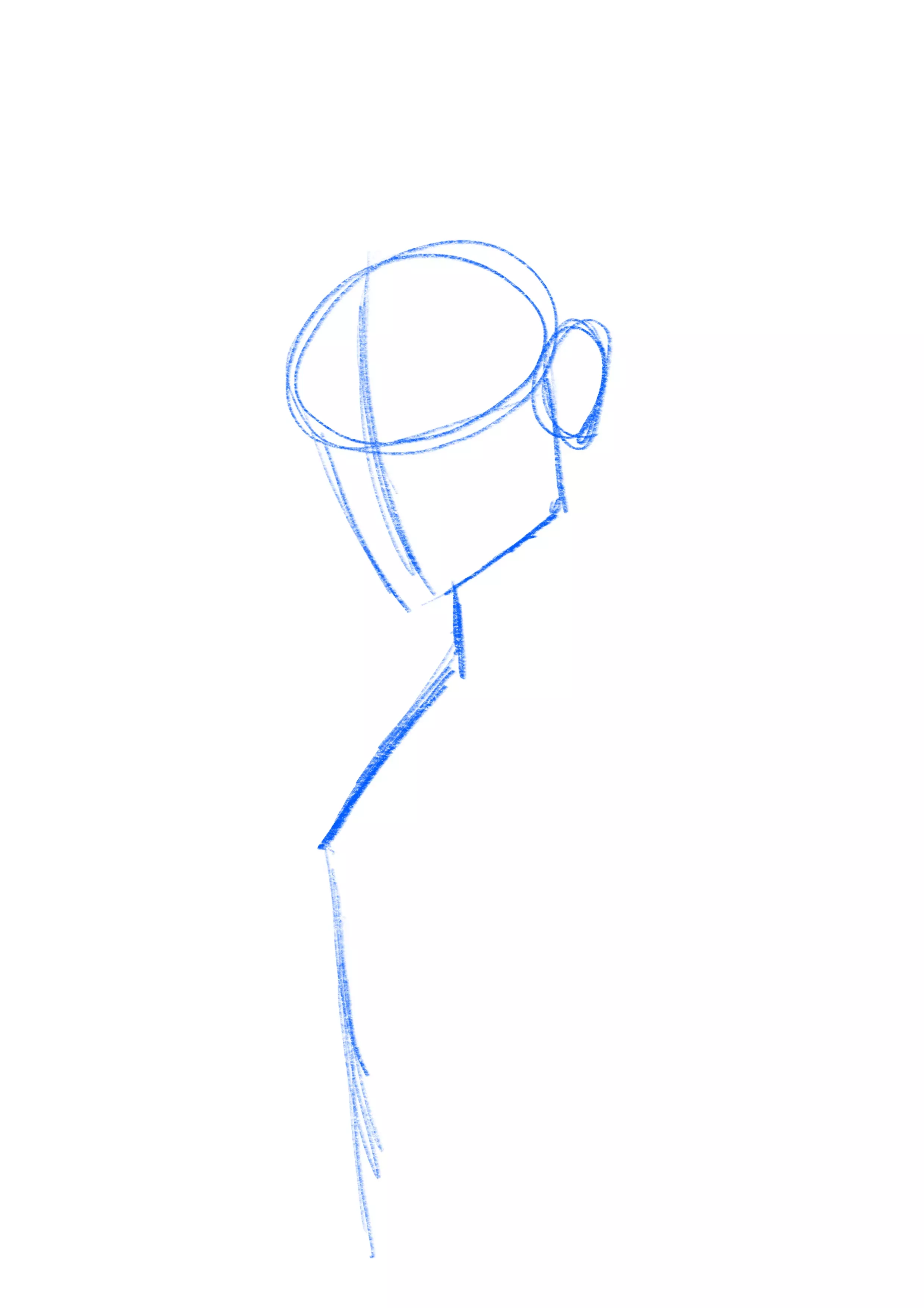 croquis de la structure du corps d’un vampire