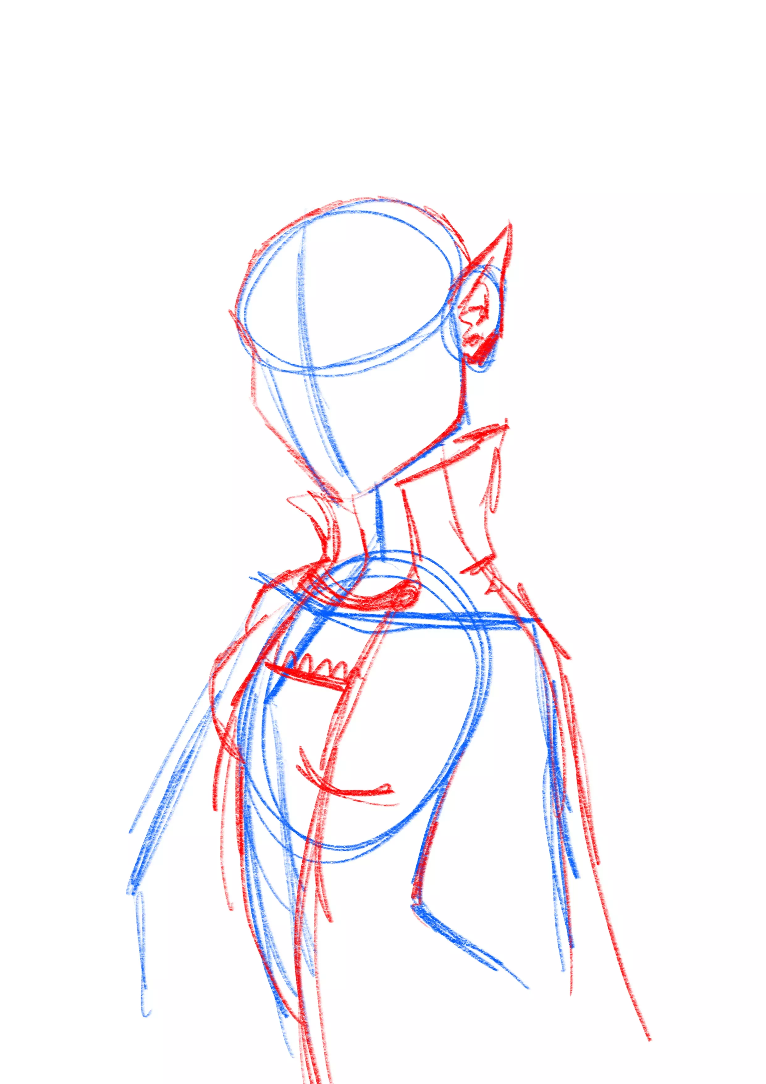 dessin de la cape d’un vampire