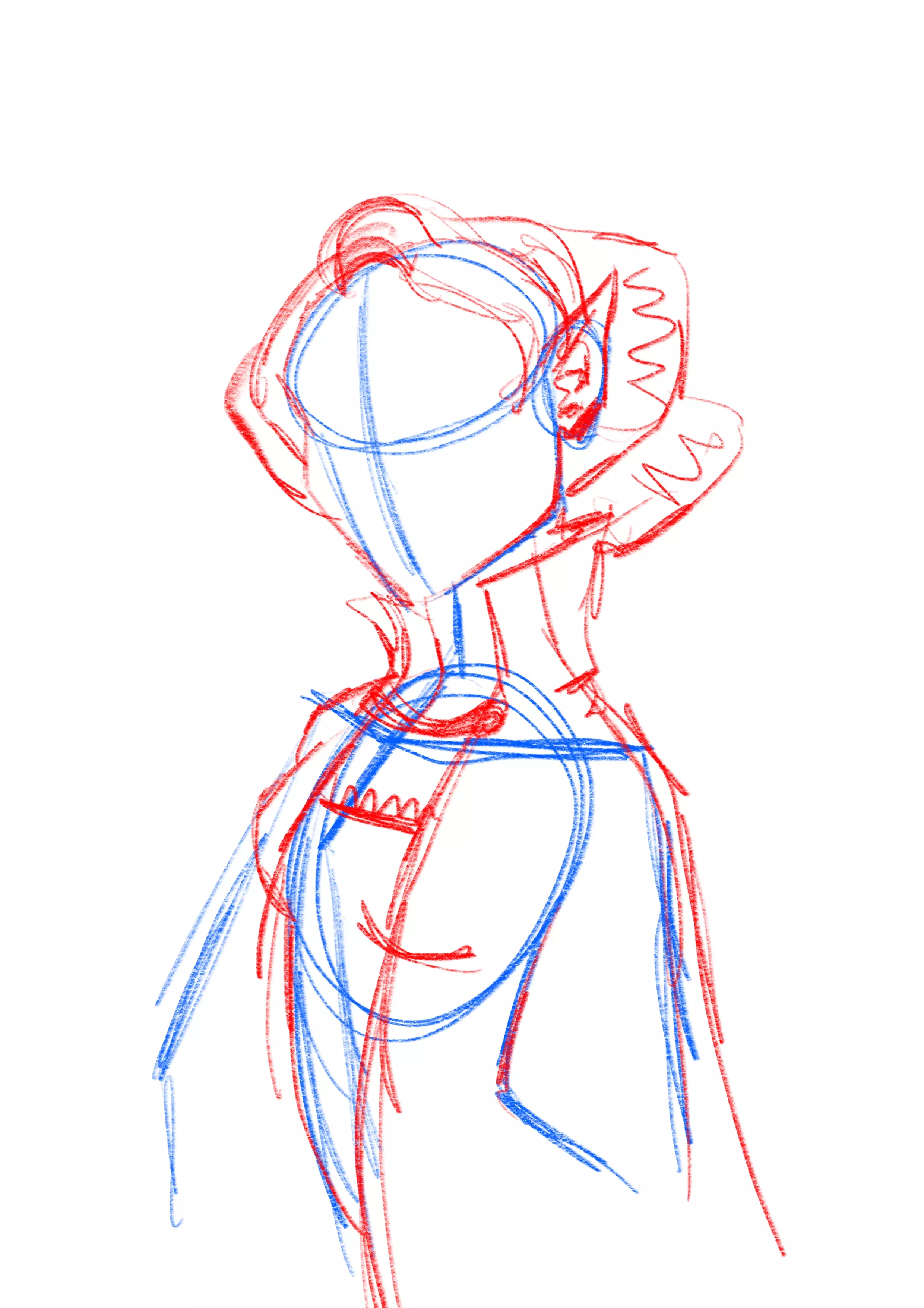 dessin des cheveux d’un vampire