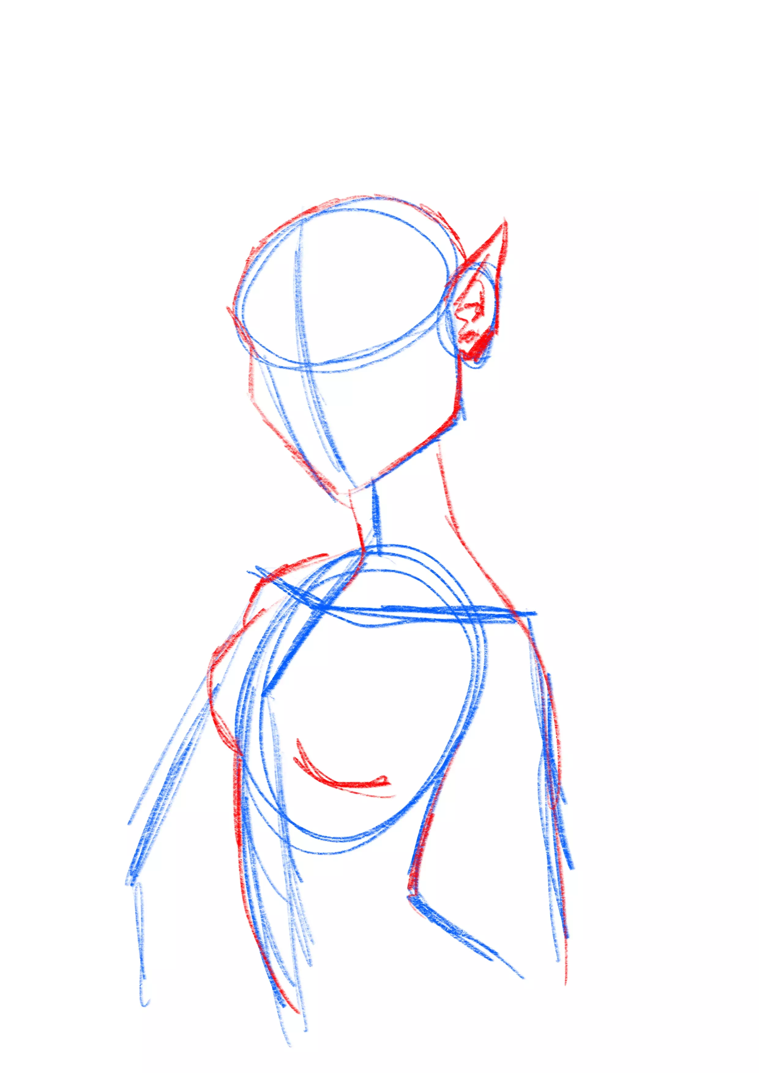 dessin du visage d’un vampire