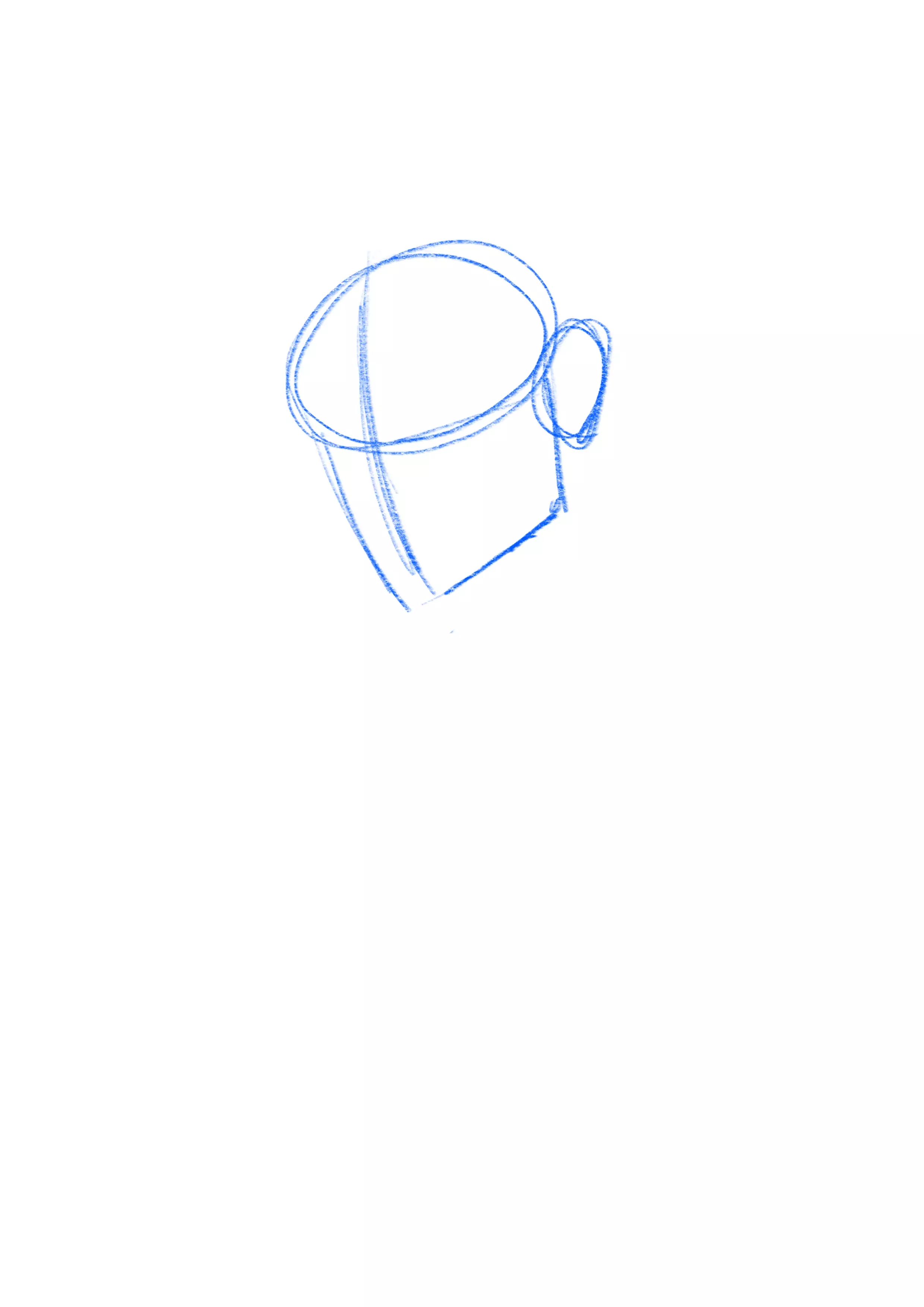 esquisse de la mâchoire et de l'oreille d’un vampire