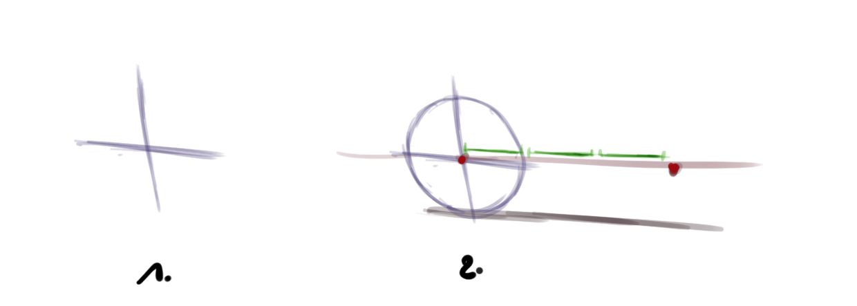 croquis de la base du vélo
