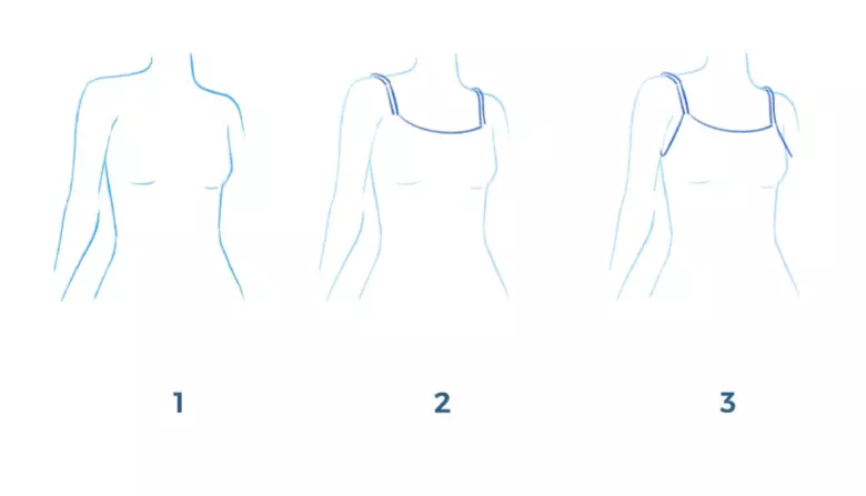 dessiner les bretelles d’un top 