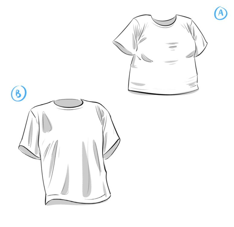 dessin d’un t-shirt