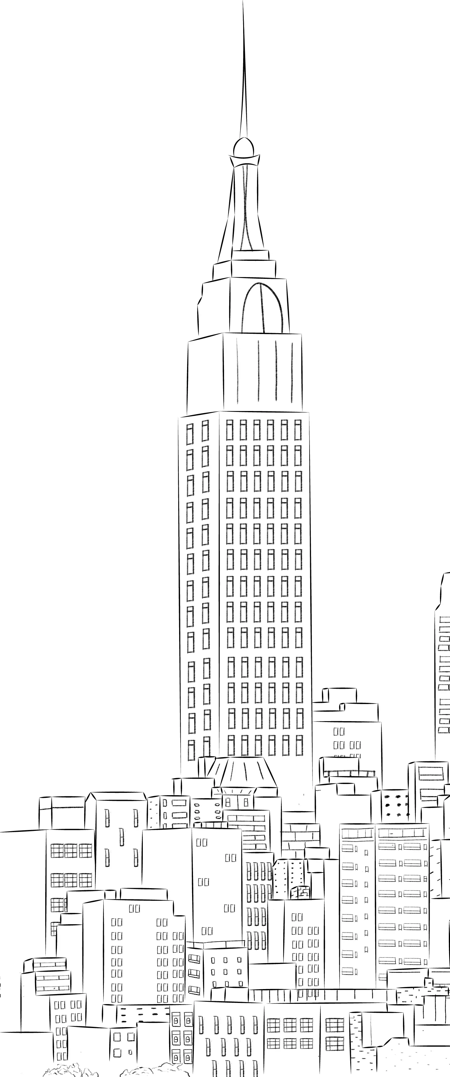 dessiner la direction de la lumière d’une ville