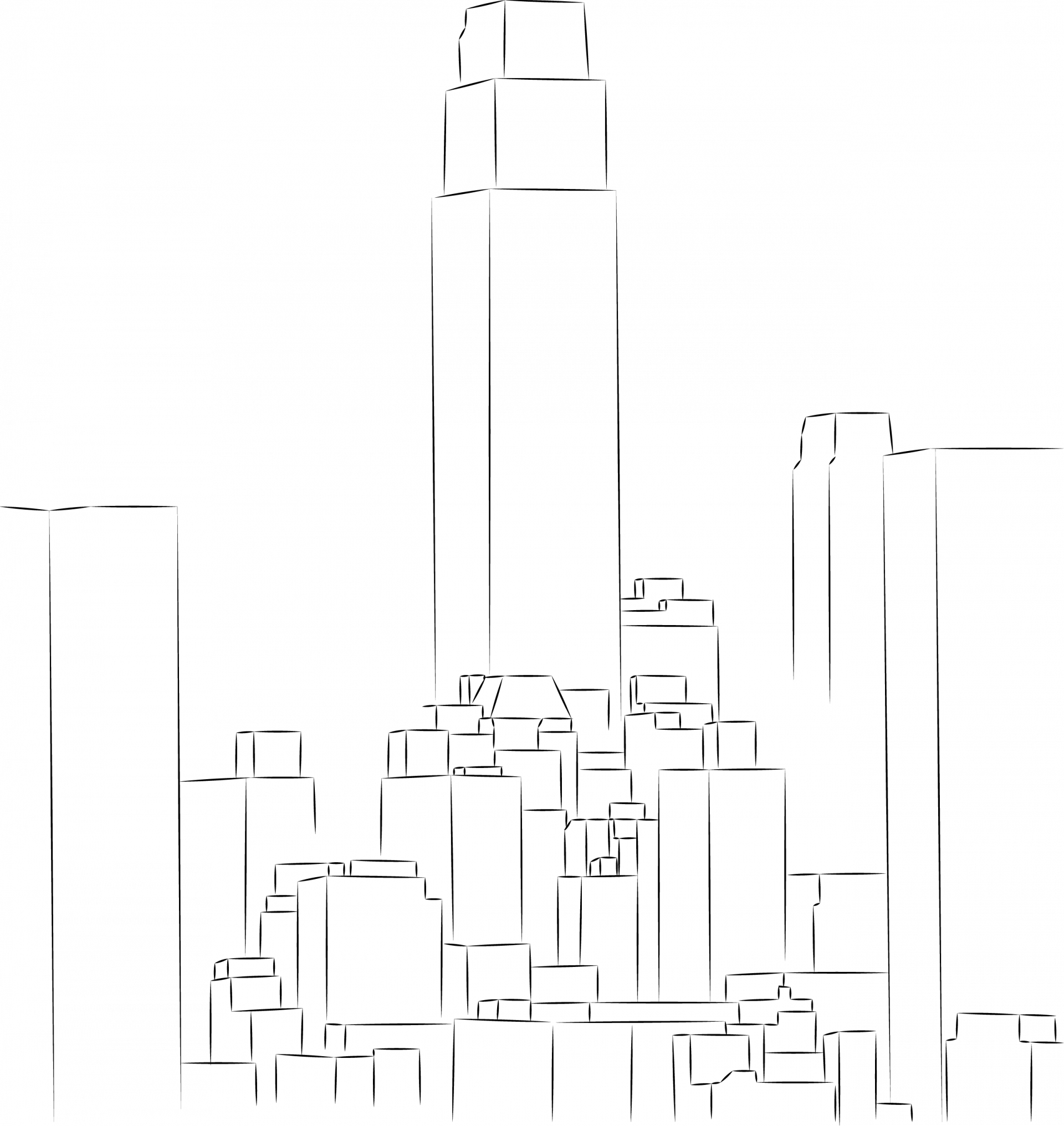 dessiner le premier plan d’une ville