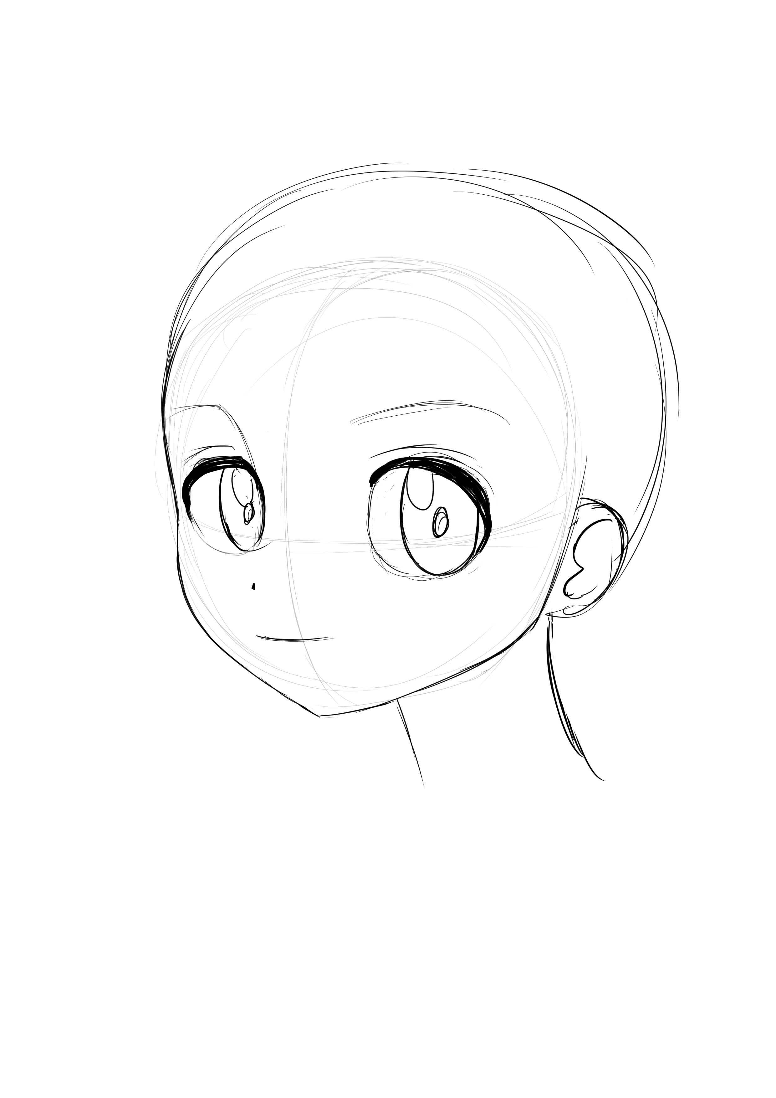 dibujar el cuello del personaje manga