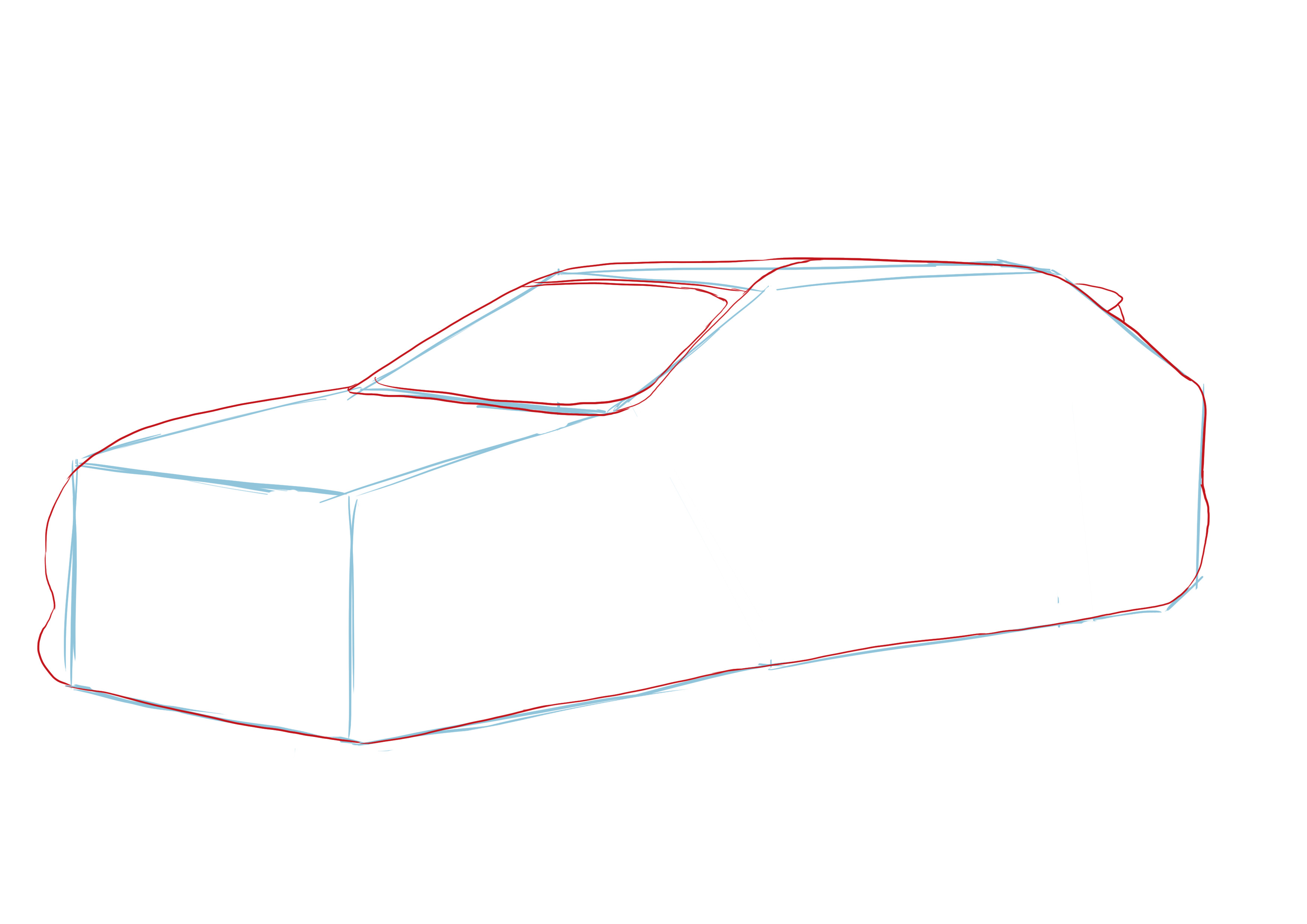 dessiner le pare-brise de la voiture