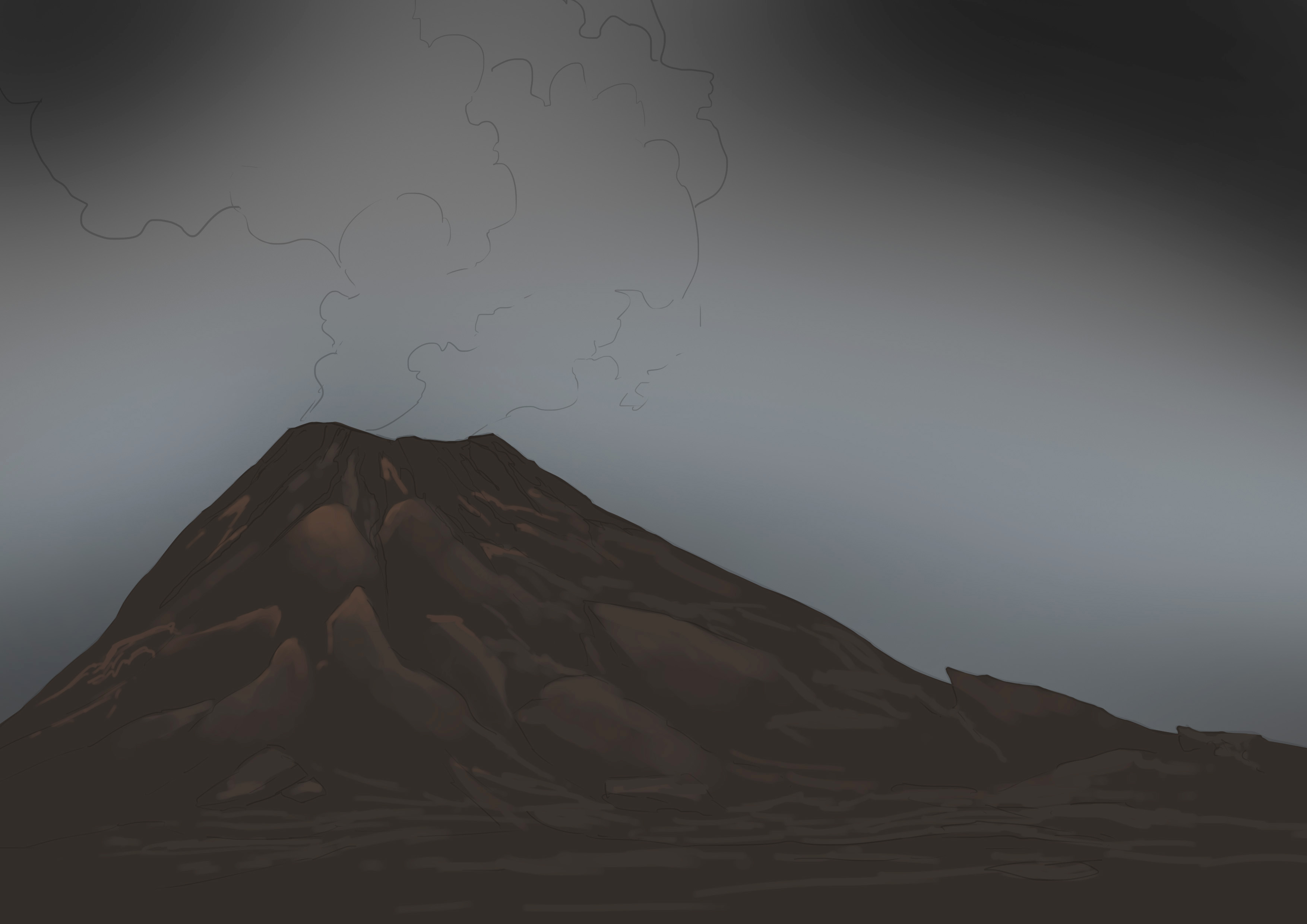 appliquer la couleur au volcan 2