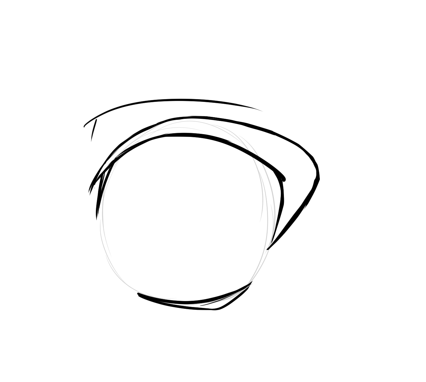 dessiner la paupière de l’œil manga