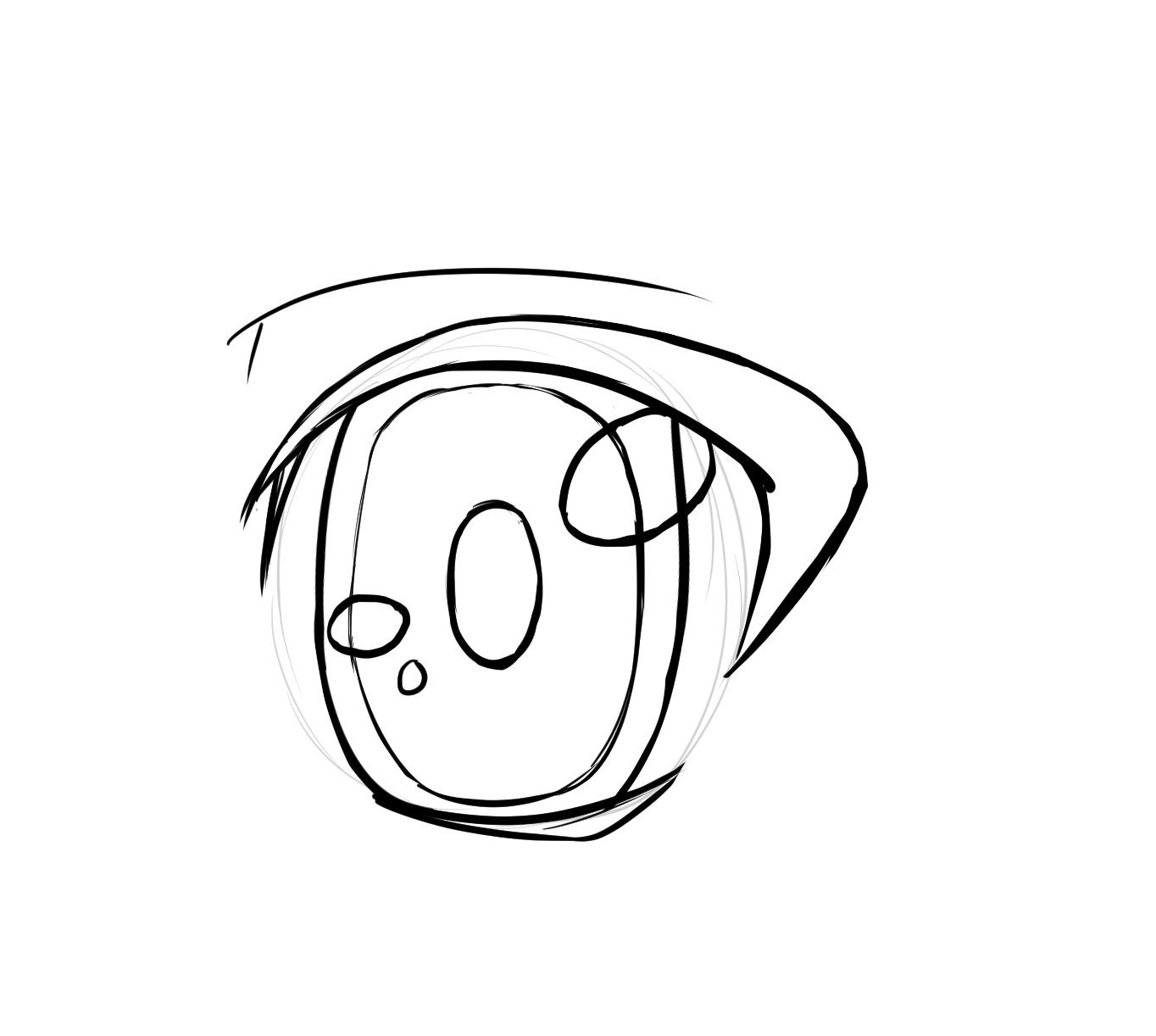 dessiner le reflet de la lumière sur l’iris 1